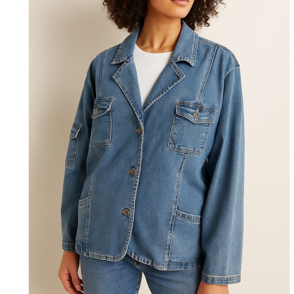 Vintage Denim & Co Denim Chore Jacket